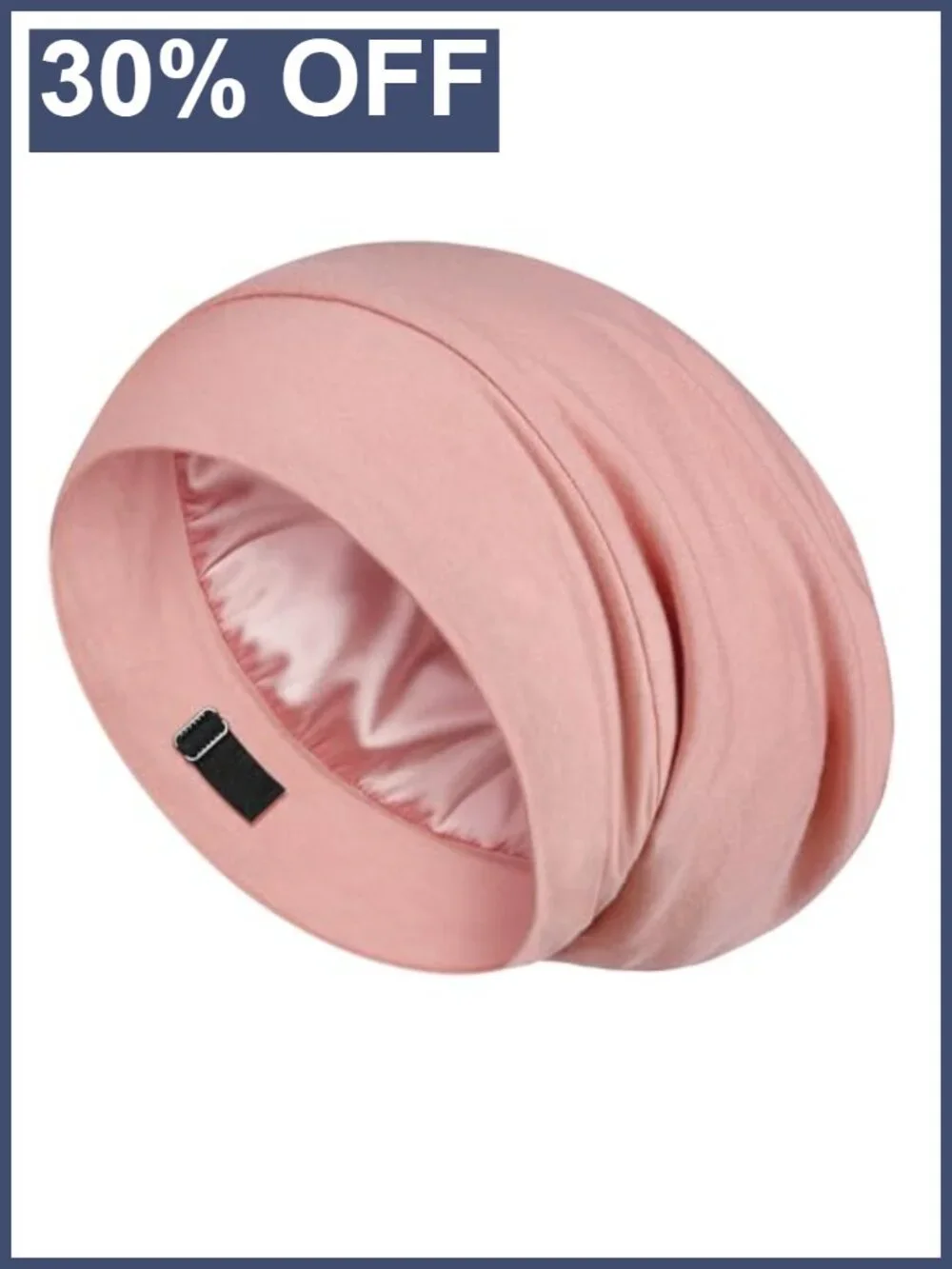 100% Mulberry Silk Sleep Cap, Adjustable Hair Bonnet, Lightweight